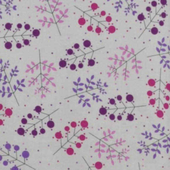 Handmade Reversible Tie Apron with Modern Abstract Leaf Plant Pattern - Picture 2 of 5